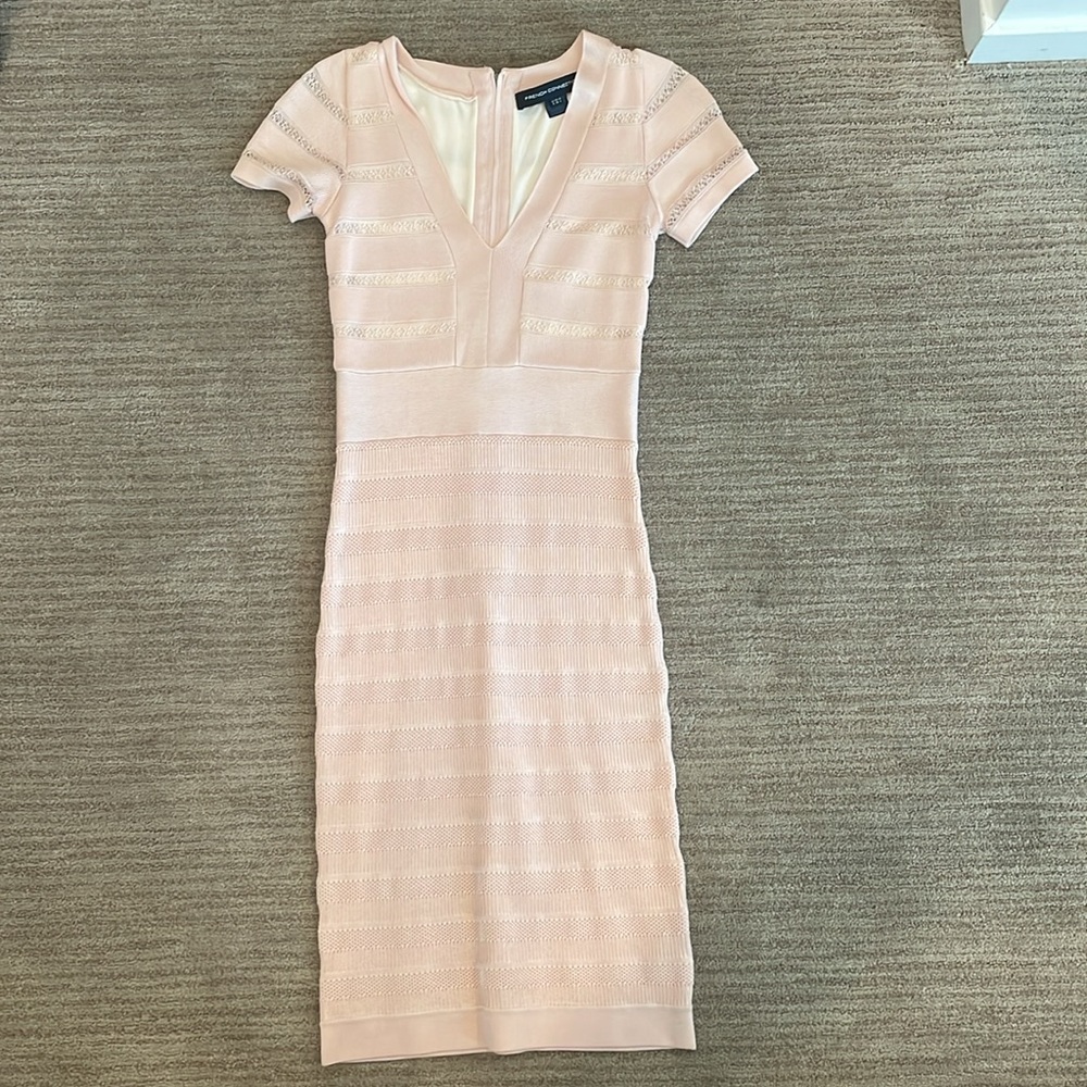 French Connection Bodycon Midi Cocktail Dress